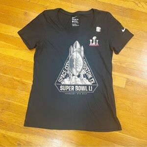 Houston Super Bowl LI Football T-shirt Nike Size Large